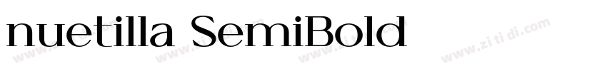 nuetilla SemiBold字体转换
